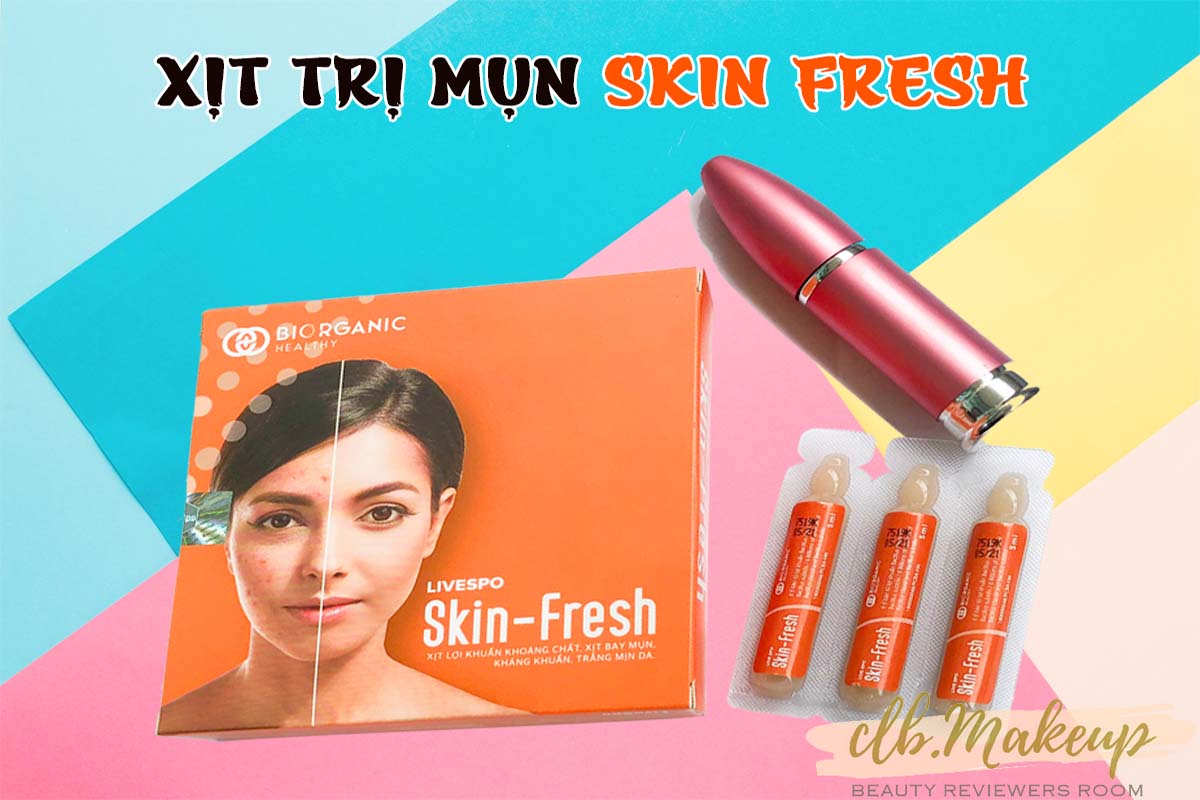 Xịt lợi khuẩn Skin Fresh là sản phẩm trị mụn mới được nghiên cứu và sản xuất tại Việt Nam